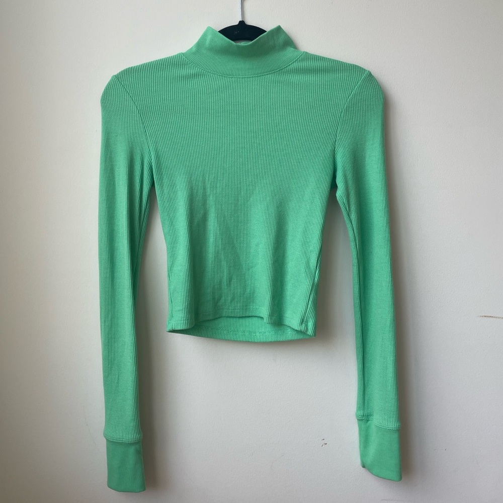 American Eagle Outfitters Mint Long Sleeve Top